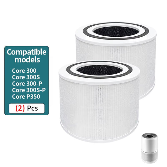 Core 300 Replacement Filter for Levoit Core 300,Core 300S,Core 300-P,Core 300-Rf,Core 300-RAC Air Purifier,2 Packs